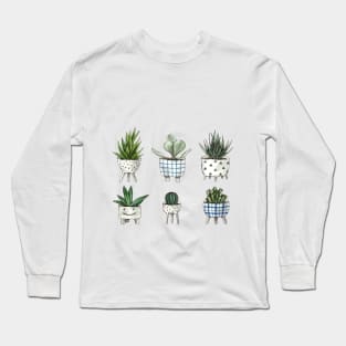 home plants - cactus and succulents Long Sleeve T-Shirt